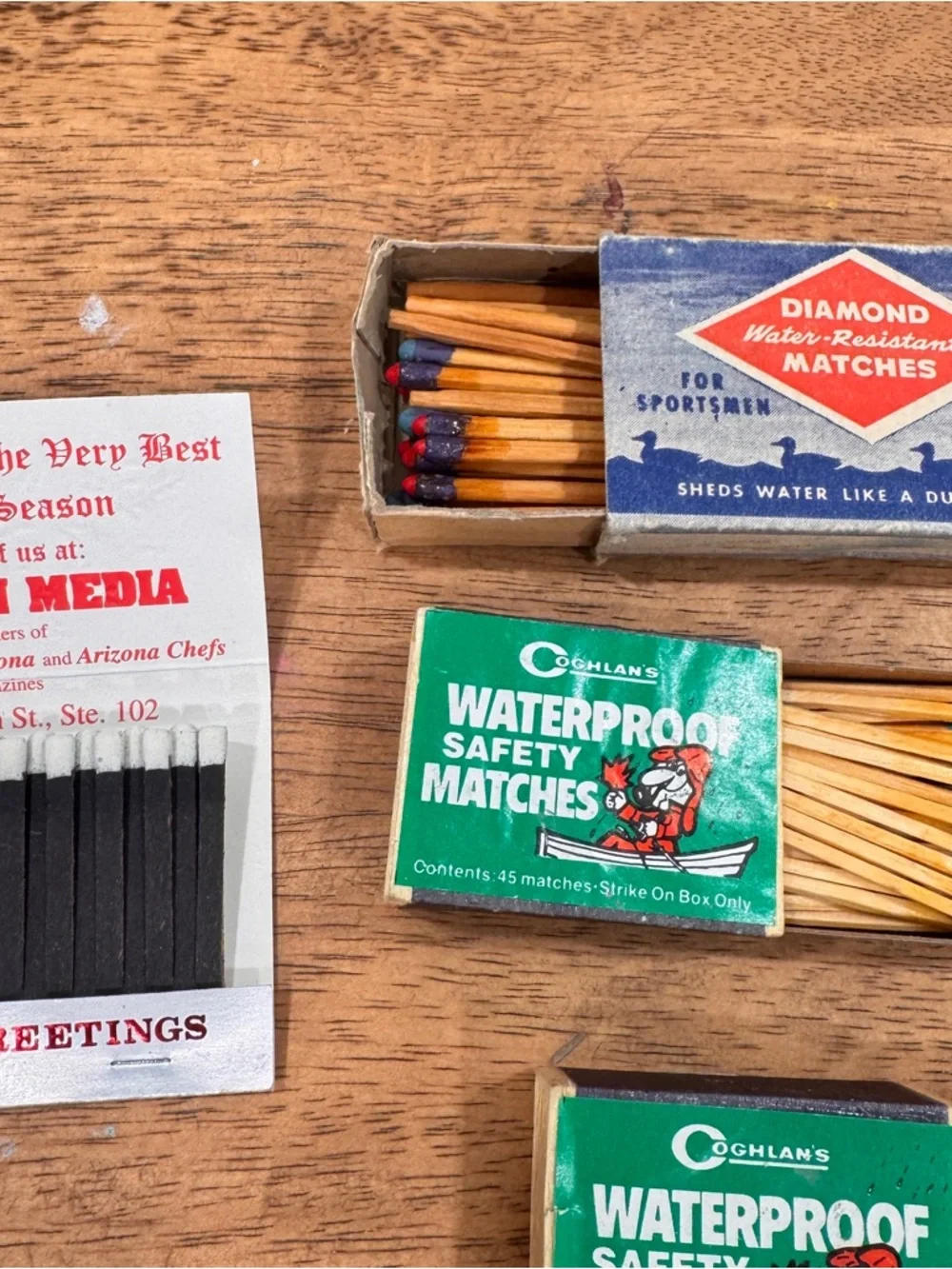 Vintage Matchbox Lot Of 10 Hilton Arizona Hotels Waterproof Advertising New Used